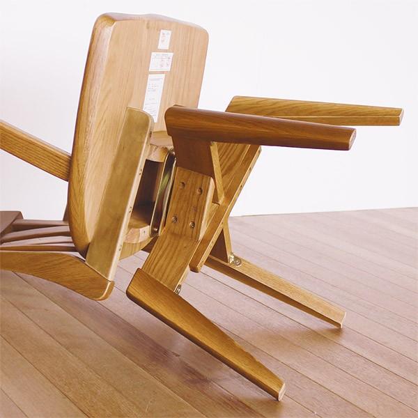 回転アームチェア 幅55cm オーク材 節あり 肘付 ダイニングチェア 優樹