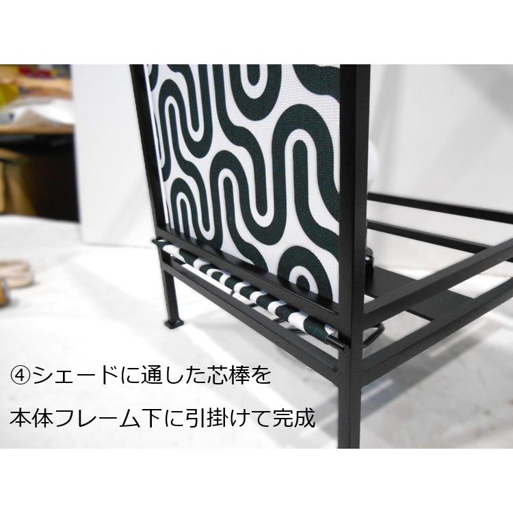 フロアランプ 照明 ブラック色 W25.7 D25.7 H60 行灯 行燈 LED電球 薔薇柄シェード HFL-052 アイアン ともしび 日本製 hokushin 日本製 送料込み_9