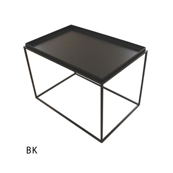 トレイテーブル 幅60 奥行40 高さ41.2 アイアン 正方形 ブラック HBT 