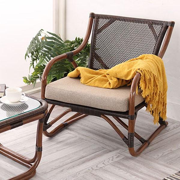 新品　サンフラワーラタン　パーソナルチェア C201KA ブラウン キムラ パーソナルチェア 幅56cm 座面高36cm C201KA ラタン 完成品 手編み