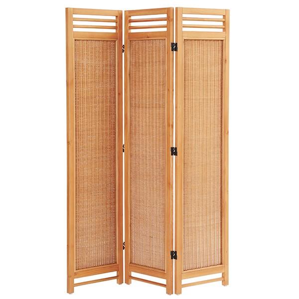 アジアンスクリーン 3連 幅40cm 高さ160cm 3枚 SW07PT 完成品 アジアンテイスト キムラ サンフラワーラタン 送料込み