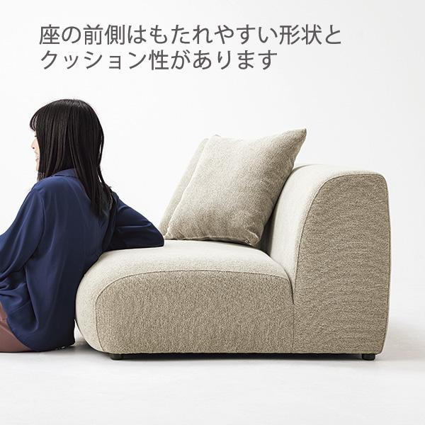 ソファ 布張り 幅120 奥行160 ライトグレージュ色 クッション付き ロータイプ ワイド 低い背もたれ フロアーソファ 送料込み_1