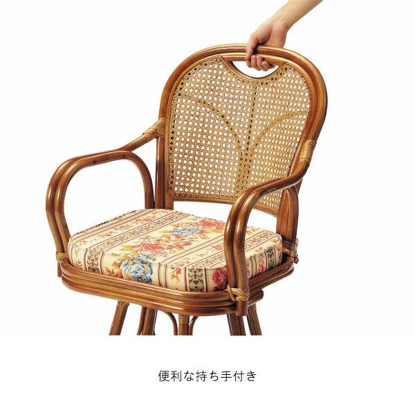 弘益 ラタン回転椅子ミドルタイプ(SH390) R-390S UTILITY : viventie