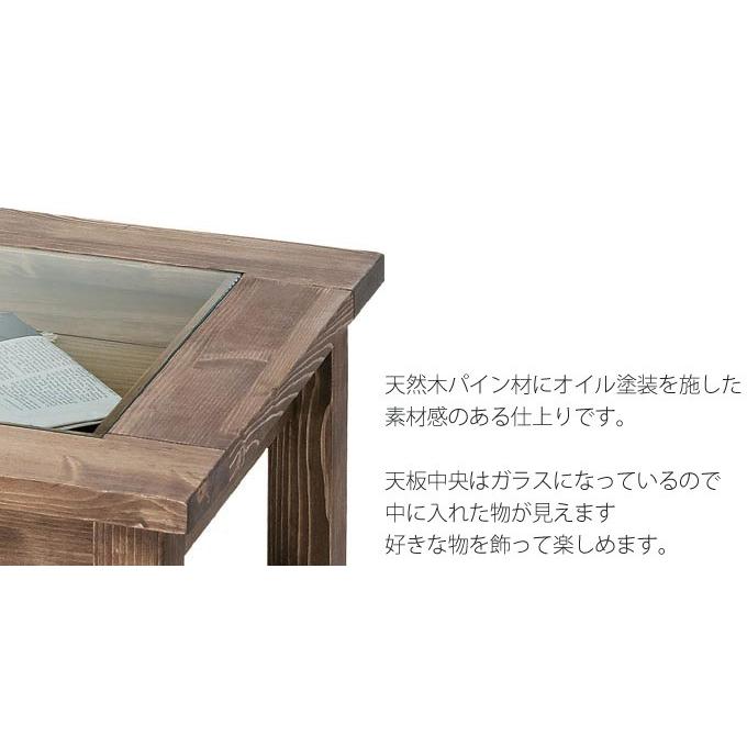 センターテーブル W90 D50 H40 天然木 リビングテーブル ローテーブル カントリー ルーアン CFS-842 送料込み_1