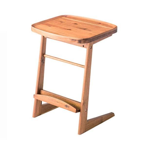 サイドテーブル W42 D38 H54 天然木 ラック付 トレー天板 Walt ヴァルト NET-724 送料無料 viventie ヴィヴェンティエ