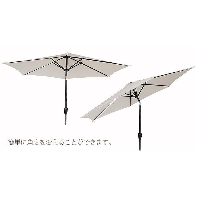 パラソル ガーデンパラソル カラー2色 W265 D265 H245 折りたたみ式 ガーデン