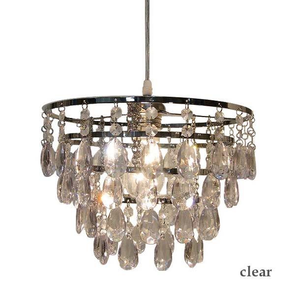 DI CLASSE ペンダントライト ブラックスモーク シャンデリア 30cm