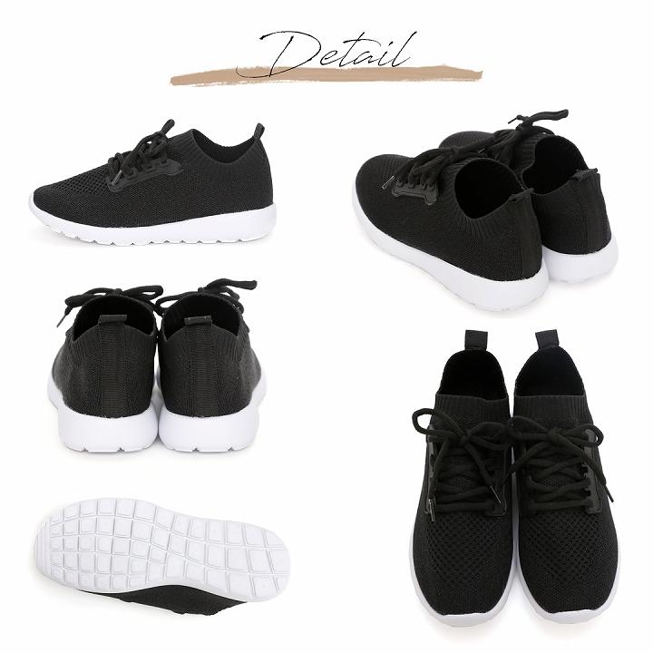 予約 ミンキーミー スリッポン スニーカー レディース 厚底 ニット レースアップ 軽量 痛くない 歩きやすい ブラック ネイビー ベージュ 通勤 M9263al Vivian Collection 21 26cm対応 通販 Yahoo ショッピング