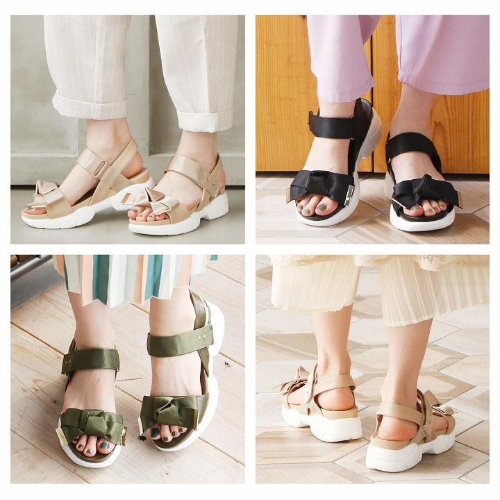 スポーツサンダル レディース スポサン ベルクロ リボン 厚底 厚底サンダル ブラック 黒 ベージュ 歩きやすい レジャー 海 アウトドア V0334sm Vivian Collection 21 26cm対応 通販 Yahoo ショッピング