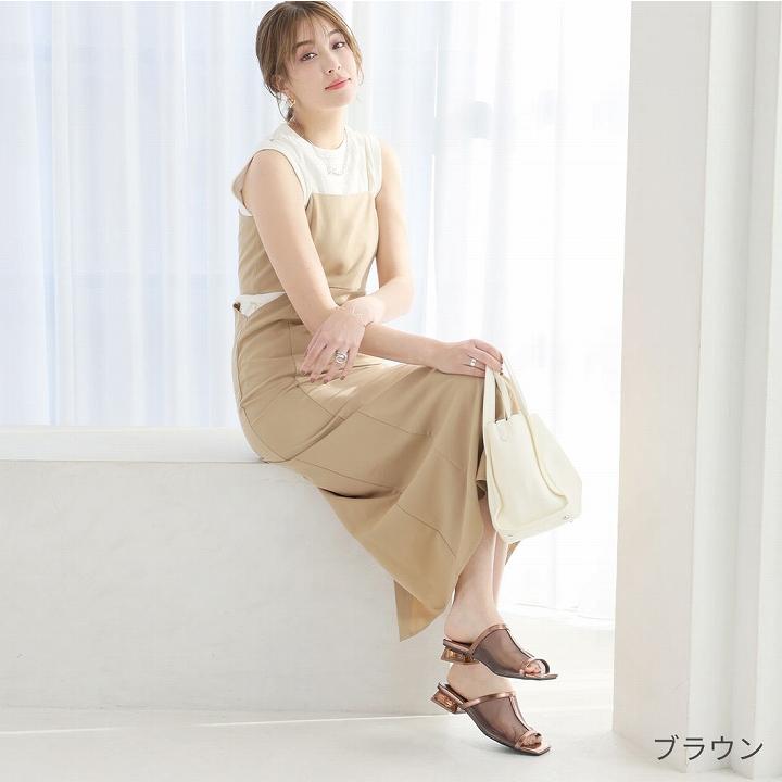 VIVIAN サンダル レディース ミュール クリアヒール ローヒール VIVIAN サンダル レディース ミュール クリアヒール ローヒール