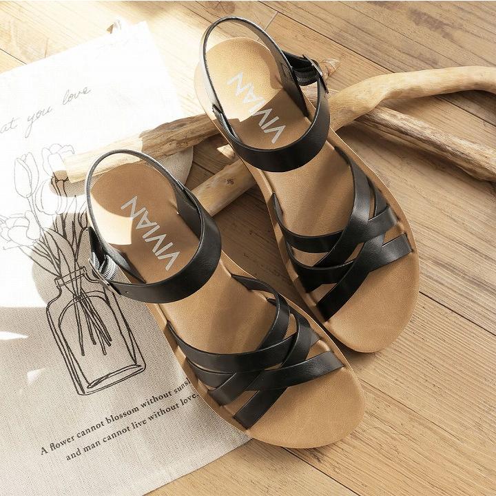 【未使用級美品!】VIVAIA コンフォート フラットサンダル ヴィヴァイア 未使用級美品!】VIVAIA コンフォート フラットサンダル