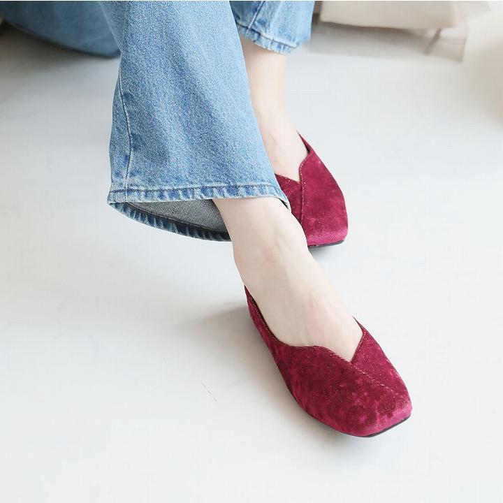 VIVIAN 爆買 走れる パンプス 歩きやすい 痛くない フラット 黒