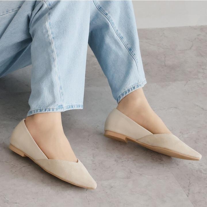 【新品未使用】 バルダン パンプス ポインテッドトゥ ローヒール フラット 楽天市場】パンプス ぺたんこ ローヒール フラット 甲深