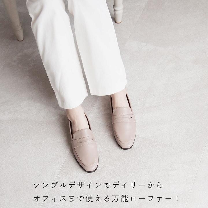 vivaia ローファー風　フラットシューズ　ブラック　35 22㎝ vivaia ローファー風 フラットシューズ ブラック 35 22㎝