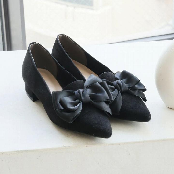 VIVIAN 走れる パンプス 歩きやすい 痛くない リボン フラット