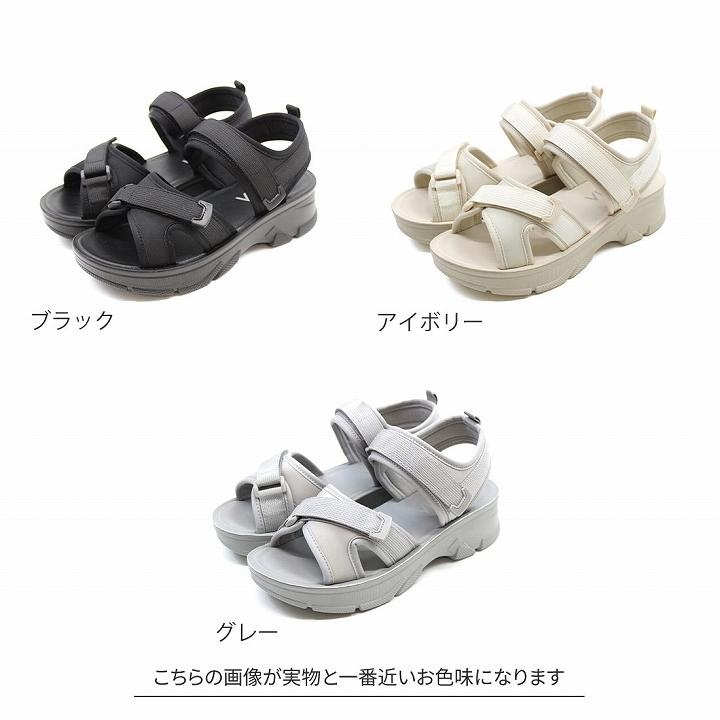 VIVIAN やわらかい 厚底サンダル 厚底 サンダル レディース