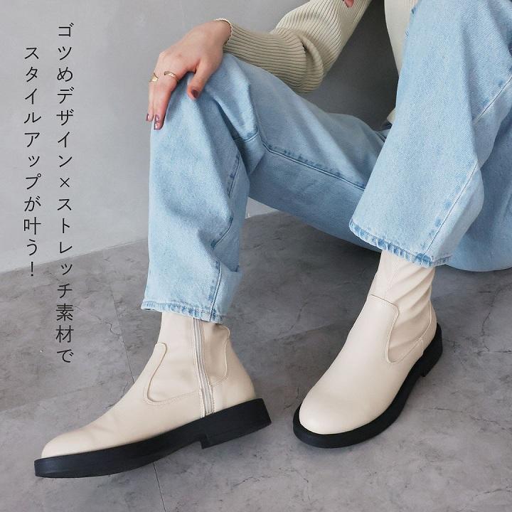 VIVIAN ブーツ レディース 23年秋 冬再販 厚底 ストレッチ VIVIAN ブーツ レディース 23年秋 冬再販 厚底 ストレッチ