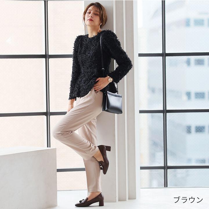 ロンハーマン購入 ジャンヴィトロッシ チャンキーヒールローファーパンプス 35 ロンハーマン購入 ジャンヴィトロッシ チャンキーヒール