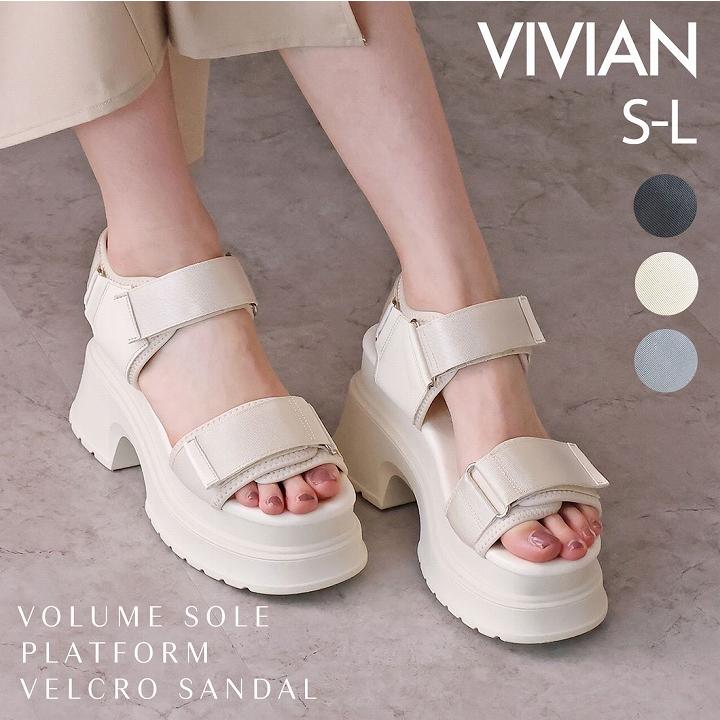 VIVIAN サンダル レディース 厚底 24年春夏再販 スポーツ VIVIAN サンダル レディース 厚底 24年春夏再販 スポーツ