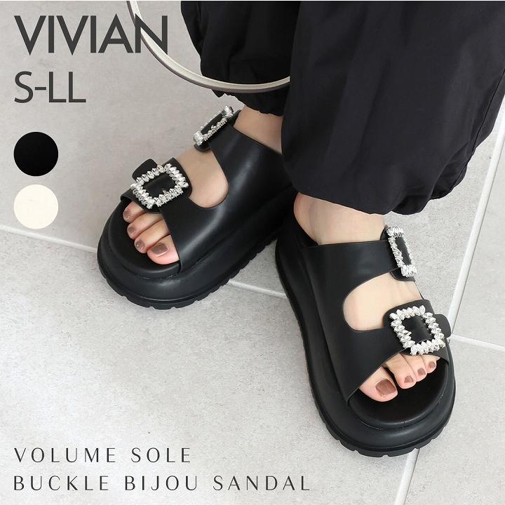 VIVIAN サンダル レディース ビジュー 24年春夏再販 ミュール VIVIAN サンダル レディース ビジュー 24年春夏再販 ミュール