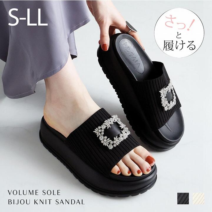 【美品】EYTYSブラック 厚底サンダル VIVIAN（ヴィヴィアン） 厚底サンダル 厚底 サンダル レディース