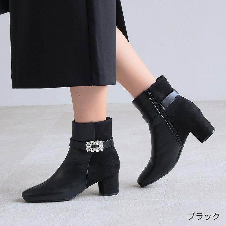 VIVIAN ブーツ レディース ビジュー ショートブーツ モチーフ VIVIAN ブーツ レディース ビジュー ショートブーツ モチーフ
