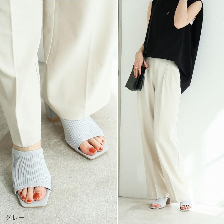 VIVIAN サンダル レディース 外反母趾 幅広 ミュール 6cm チャン