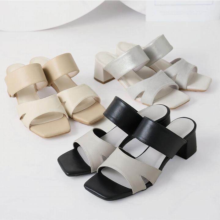 VIVIAN サッ！と履けるサンダル レディース ミュール チャンキー