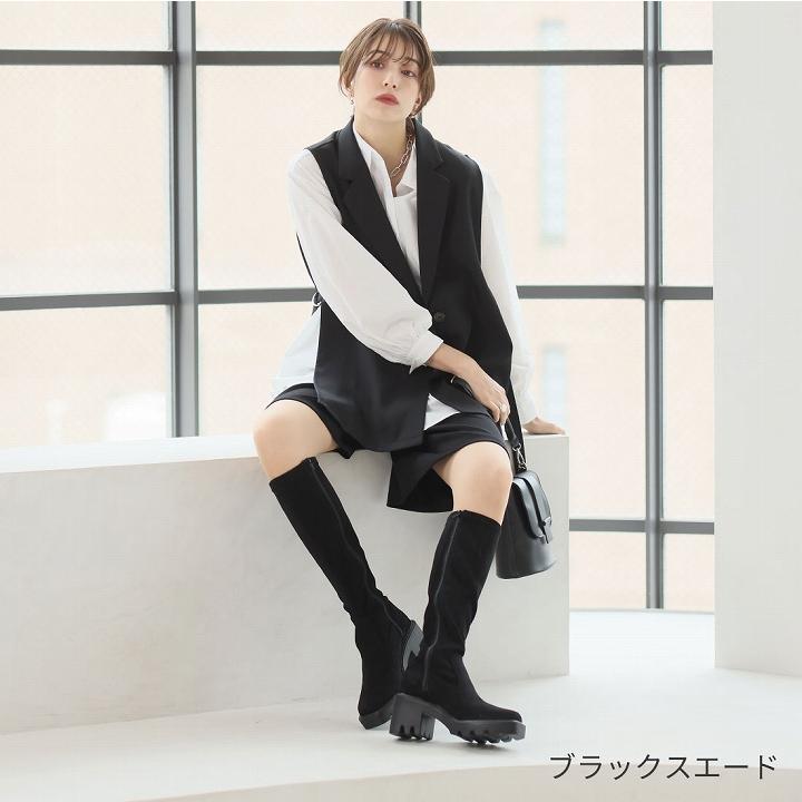 VIVIAN ブーツ レディース ロングブーツ ストレッチブーツ 厚底 VIVIAN ブーツ レディース ロングブーツ ストレッチブーツ 厚底