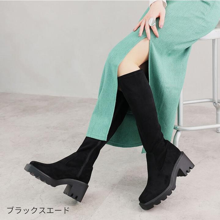 VIVIAN ブーツ レディース ロングブーツ ストレッチブーツ 厚底 VIVIAN ブーツ レディース ロングブーツ ストレッチブーツ 厚底