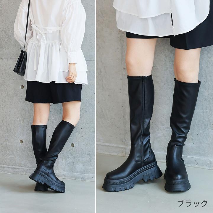 送料無料✨【LUNGETURKEY6'6\"】MINI LONGMODEL（PU） LibertyDoll レースアップシューズ レディース Uチップ 厚底 8cm