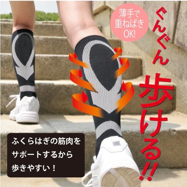 着圧 ふくらはぎ 足首 サポーター 素敵な 勝野式 快歩テーピングサポーター２枚組 膝 テーピング ウォーキン 固定 足の疲れ