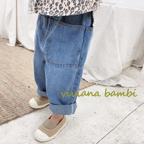 子供服 デニムパンツ 韓国子供服 女の子 男の子 安い ナチュラル 90 100 110 1 130 Chb 1907 93 Viviana Bambi 通販 Yahoo ショッピング