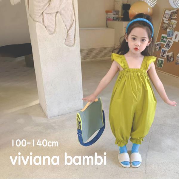 サロペット 子供服 コンビネゾン 夏 リゾート シンプル ナチュラル 韓国子供服 100 110 1 130 140 Ow 2106 21 Viviana Bambi 通販 Yahoo ショッピング