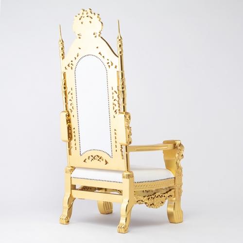 チェア キングチェア イス アームチェア アンティーク調 1人掛け 王の