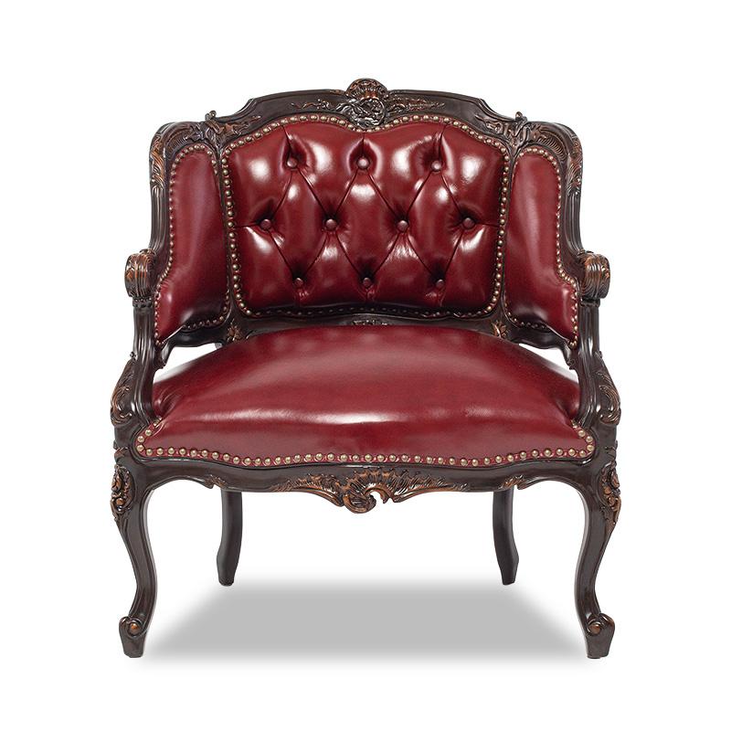 ソファー 1人掛けソファ 一人がけ アンティーク調 家具 ロココ調