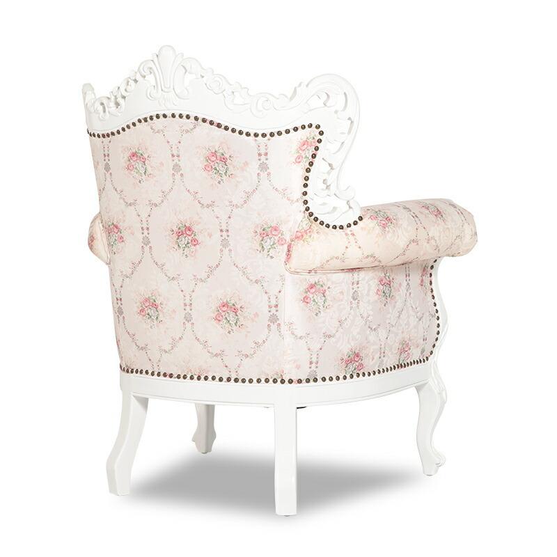 ソファ 1人掛けソファ 1人用 一人がけ ロココ調 アンティーク調ソファ