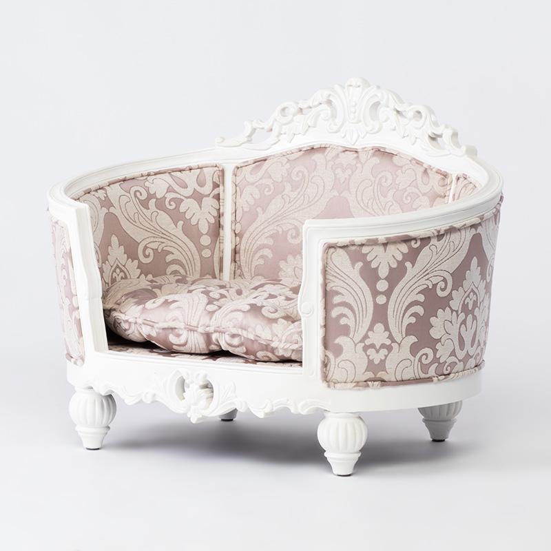 ペットソファ ベッド 犬 猫 オーバル型 Mサイズ ロココ調 英国調