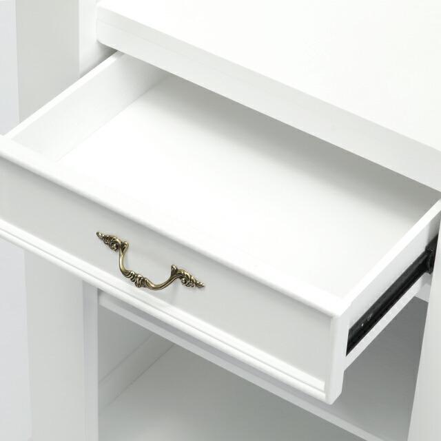 カウンター レジカウンター テーブル 受付台 0.7M 引出付 白 ホワイト