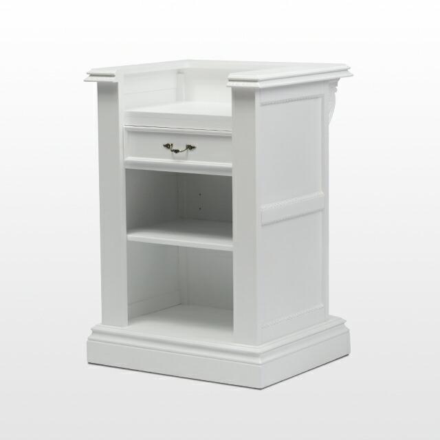 カウンター レジカウンター テーブル 受付台 0.7M 引出付 白 ホワイト