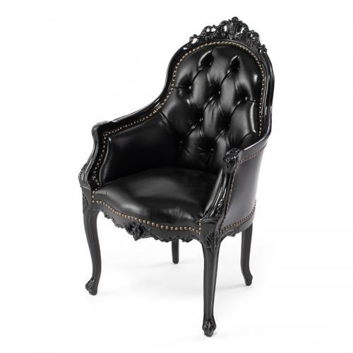 アームチェア ダイニングチェア 椅子 ロココ調 英国アンティーク調