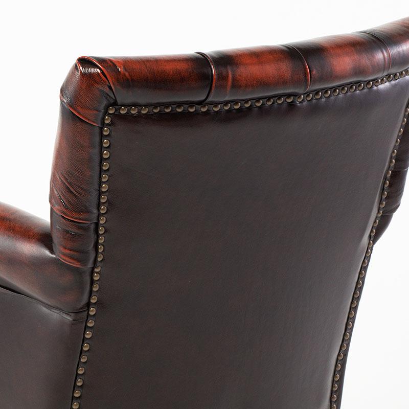 オフィスチェア アンティーク調 デスクチェア ロッキング機能