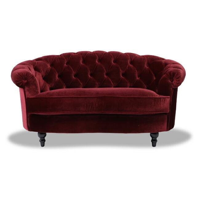 ソファー ソファ 2人掛け 二人 2人用 アンティーク調 姫系 チェスター