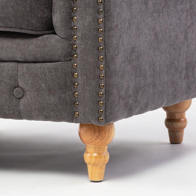 1人掛けソファ シングルソファ 1人用 チェスターフィールド 英国