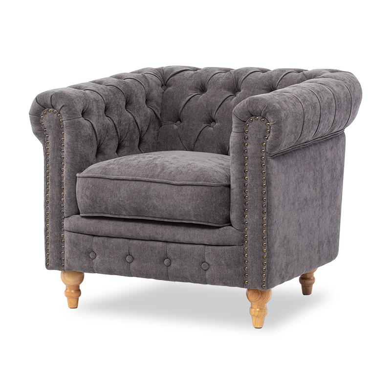 1人掛けソファ シングルソファ 1人用 チェスターフィールド 英国