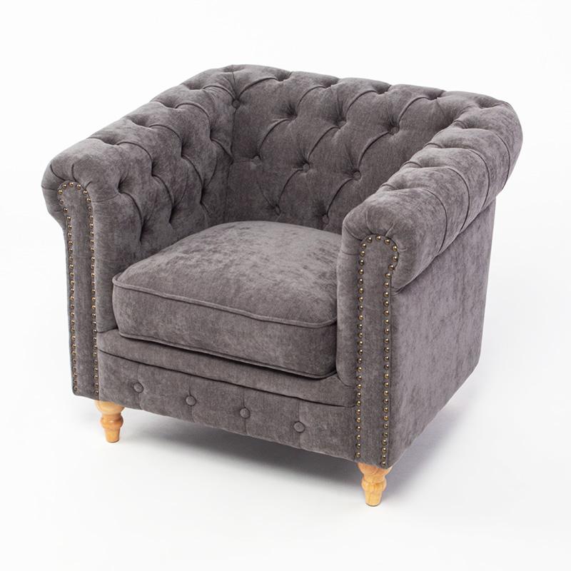 1人掛けソファ シングルソファ 1人用 チェスターフィールド 英国