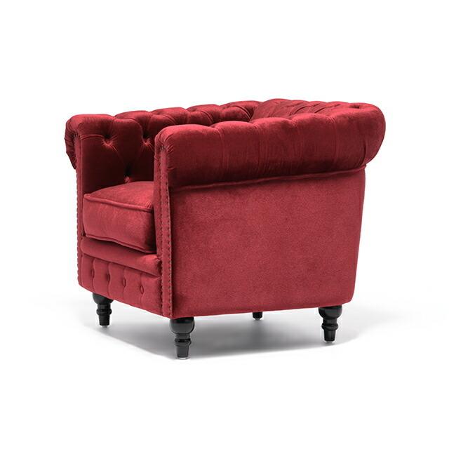 1人掛けソファ シングルソファ 1人 チェスターフィールド 英国