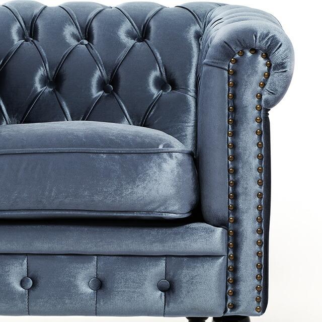 1人掛けソファ シングルソファ 1人用 チェスターフィールド 英国