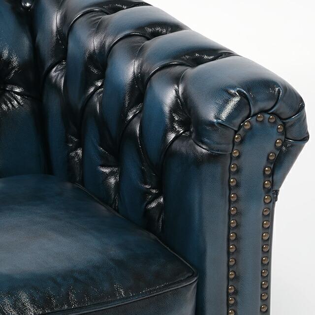 1人掛けソファ シングルソファ 1人用 一人掛け チェスターフィールド