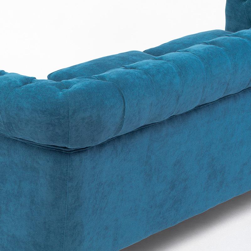 3人掛けソファ トリプルソファ チェスターフィールド 英国アンティーク調 ナチュラルレッグ ブルー 布地 おしゃれ 可愛い VINCENT VC3F264N |  | 07